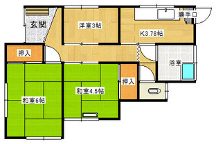 3Kの間取り図