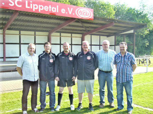 Auf dem Foto von links: Reinhard Bücker (Jugendleiter) Sebastian Bitter, Mario Naumann, Martin Stockhofe, Jürgen Sickau (Geschäftsführer Jugend) und Wolfi Alsleben (stellv. Jugendleiter).