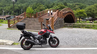 P-03　木曽奈良井宿。木曽ヒノキの大橋