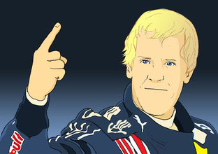 Sebastián Vettel by Muneta & Cerracín
