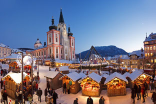 Traumhaft schön: der Adventmarkt in Mariazell (Foto: obs / Österreich Werbung / www.mariazellerland-blog.at)