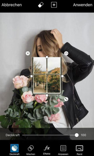 Wie man mithilfe der PicsArt App Hintergründe einfügt