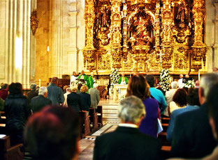 Messbesuch in der Kathedrale