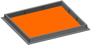 CAD-Modell einer rührreibgeschweißten Batteriewanne