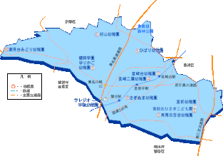 川崎市宮前区の幼稚園マップIMG