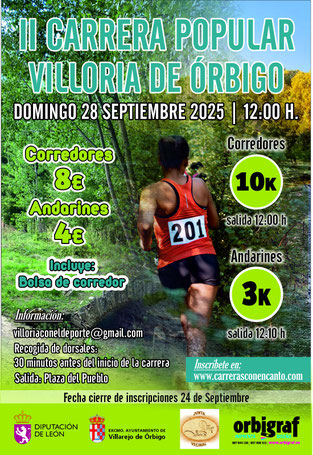 II CARRERA POPULAR VILLORIA DE ORBIGO - Villoria, 28 Septiembre 2025
