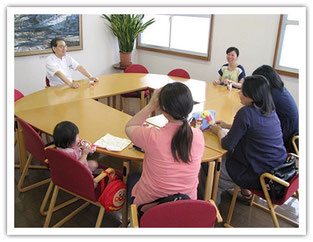 熊本、田代産婦人科の母親教室の光景