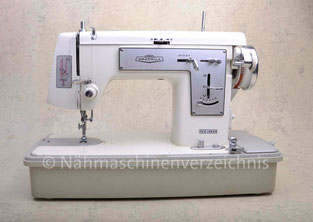 Graziella ZZ-443, ZZ-Nähmaschine, Flachbett, Anbaumotor, Vertrieb durch Neckermann Versandhandel, Frankfurt (Bilder: Nähmaschinenverzeichnis)