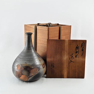 備前焼き 柴岡 信義(しばおかのぶよし) 花瓶