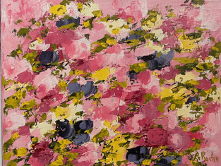 Titre: Senteur de roses.  Grandeur: 8x10 pouces