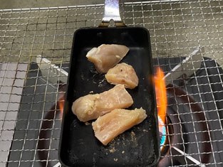 塩抜きしていない鶏肉