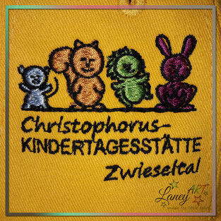 Bestickung für Kindergarten Schwabach Wolkersdorf von LaneyART