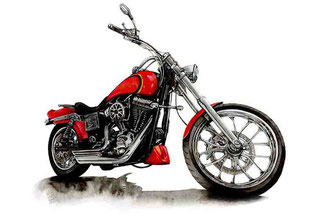 motorcycle art illustration