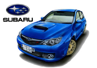 インプレッサWRXのイラスト