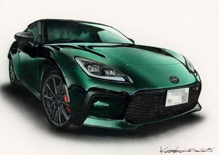 GR86車絵イラスト
