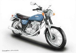 SR400 イラスト　絵