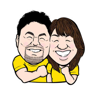 イラストデータ似顔絵