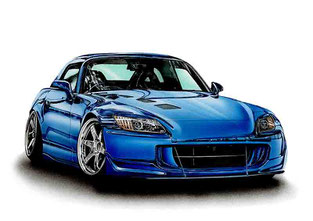 ホンダS2000のイラスト