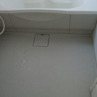 浴室クリーニング　排水溝掃除　エプロン内部清掃