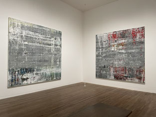 2 paintings by Gerhard Richter hanging in Tate Modern, London