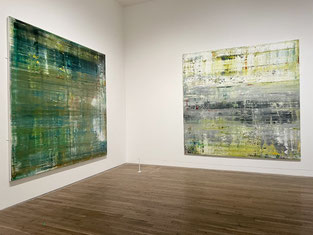 2 paintings by Gerhard Richter hanging in Tate Modern, London