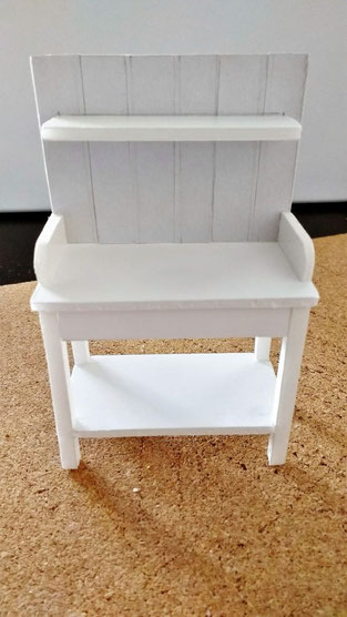 Bastelanleitung für  Miniatur-Pflanztisch 1:12