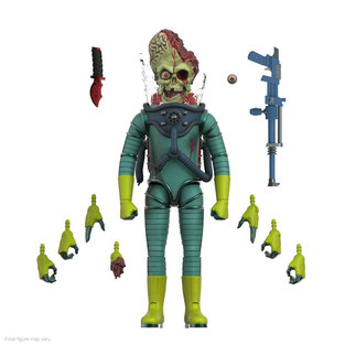 Martian & Martian - Smashing the Enemy Mars Attacks Ultimates Wave 1 Actionfiguren 2er Set 18cm Super7