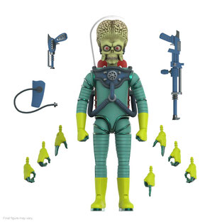 Martian & Martian - Smashing the Enemy Mars Attacks Ultimates Wave 1 Actionfiguren 2er Set 18cm Super7