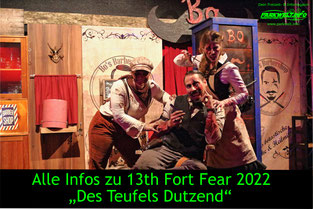 Fort Fear Horrorland 2022 Park Plan map guide das dutzend des teufels best of 13 freizeitpark themepark halloween event fort fun abenteuerland