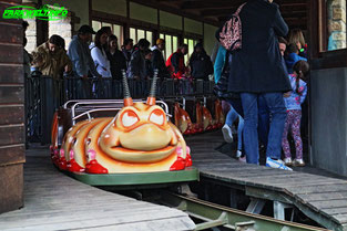 Rasender Tausendfüßler Zierer Large Tivoli Coaster Achterbahn Erlebnispark Tripsdrill Cleebronn Baden Württemberg Freizeitpark Themepark Wildpark Attraktionen Fahrgeschäfte Park Plan Parkplan Map Guide Anfahrt Adresse Achterbahn 