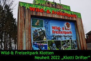 Neuheit 2022 Drifter klotti Park klotten wildpark freizeitpark wild attraktionen tiere