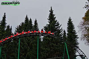 Marienkäferbahn Zierer Tivoli Coaster Rollercoaster Achterbahn Freizeitpark Fort Fun Abenteuerland Freizeitpark