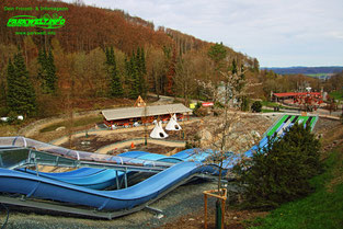 yakaris rutschige wasserfälle Fort Fun Abenteuerland Freizeitpark Bestwig Wasserfall Themepark