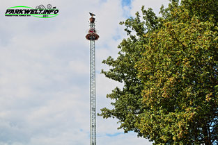 Graviator Funtime Fun Time Freefall Tower Free Fall Eifelpark Gondorf Freizeitpark Familie