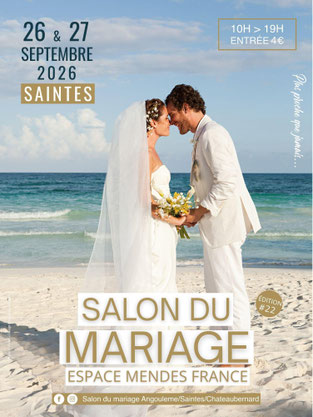 Salon du Mariage à Saintes - 26 et 27 Septembre 2026
