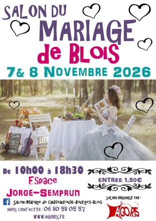 Salon du Mariage de Blois - 07 et 08 Novembre 2026