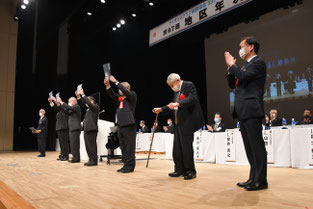 個人LCIF理事長感謝状（MJF3口以上）L.山田 L.佐藤（欽） L.野村