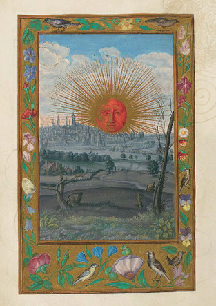 Le Soleil rouge, f. 33v. Temple de Paris