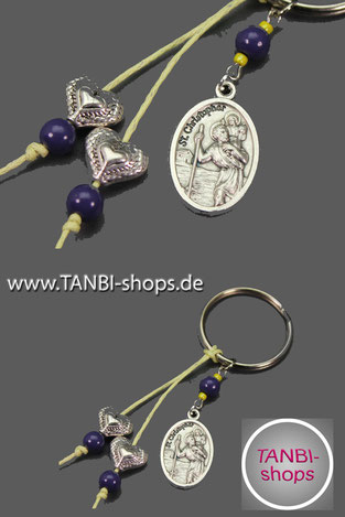 Schlüsselanhänger, Schutzpatron, Autofahrer, Talisman, Glücksbringer, Reisende, heiliger Christopherus, heiliger Christophorus, heiliger Christopher, st. Christopher, bestandene Führerscheinprüfung, Geschenk, eigenes Auto, 18. Geburtstag, Schutzheiliger