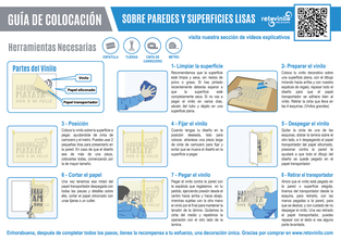 retovinilo, vinilos decorativos, vinilos, vinilos adhesivos, guia de colocación, tutorial, como se coloca, paredes, superficies lisas