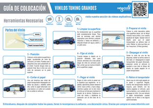 retovinilo, vinilos decorativos, vinilos, vinilos adhesivos, guia de colocación, tutorial, como se coloca, tuning, coches, vehículos, franjas, laterales, capots