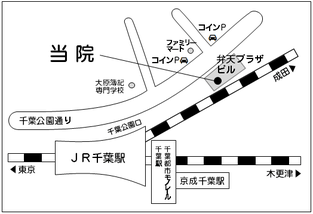 コインパーキングの地図