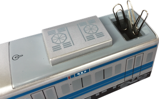 テープカッター 電車型 クリップBOX