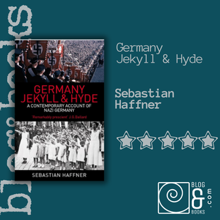 Book cover of the book Germany Jeykll & Hyde by Sebastian Haffner on the blogandbooks green background