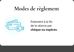 Icône représentant les modes de règlement des séances d'hypnothérapie à Orléans