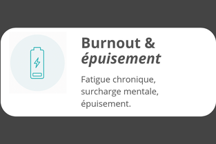 Icône représentant le burnout et l'épuisement-accompagnement en hypnose à Orléans