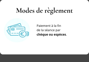 Icône représentant les modes de règlement des séances d'hypnothérapie à Orléans