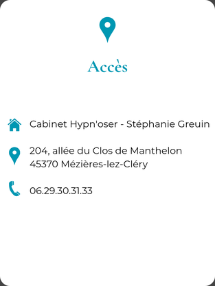 Icône représentant les coordonnées du meilleur hypnothérapeute pour des séances d'hypnose à Orléans
