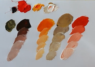 Mit Zorns Palette erreicht man eine große Vielfalt an Hautfarben