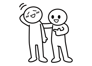 友だち紹介のイラスト
